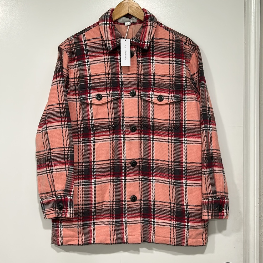 NWT - OUTERKNOWN 100% Organic Cotton Button Down SHACKET - Picture 2 of 15